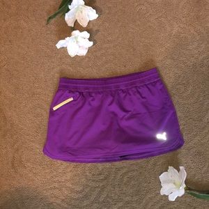 Purple running skort by Puma